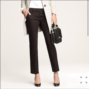 J.Crew Café Capri Black Wool Pants Size 4